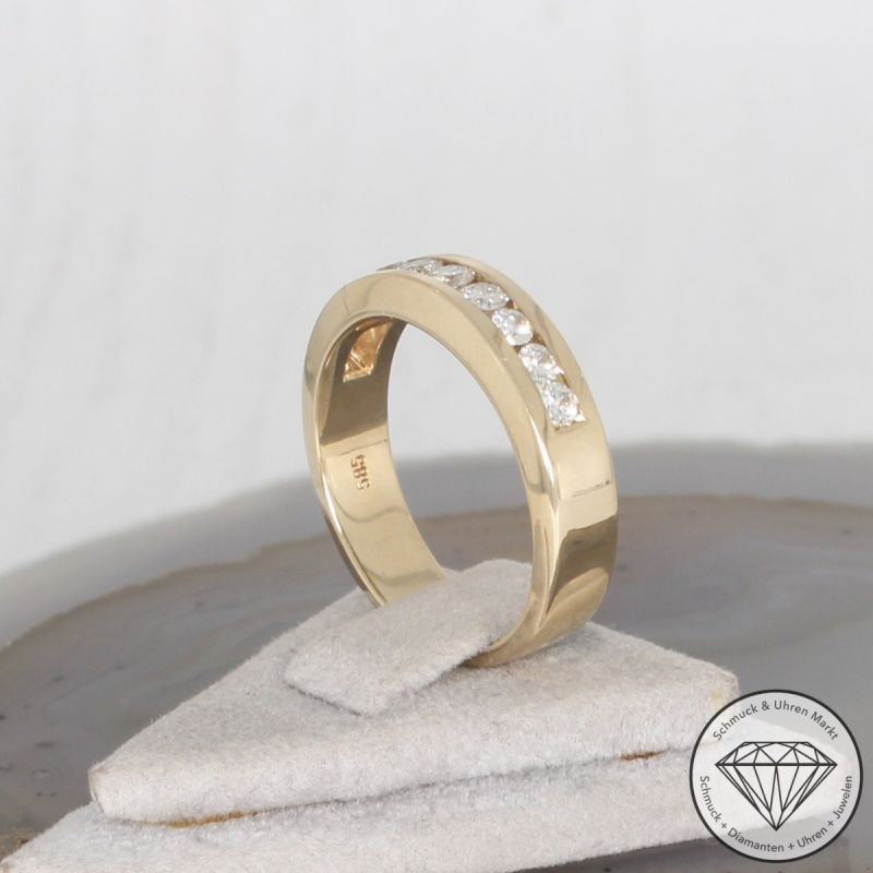 Wert 2390 € Halbmemory Brillant Ring (ca. 0,50 carat) in 585er 14 K Gelbgold - 106504