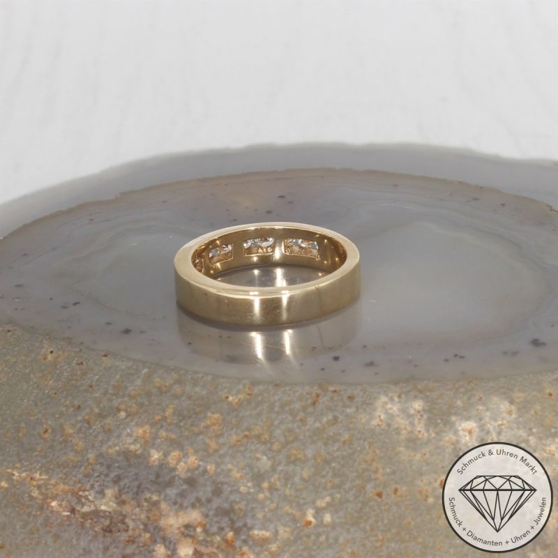 Wert 2390 € Halbmemory Brillant Ring (ca. 0,50 carat) in 585er 14 K Gelbgold - 106504