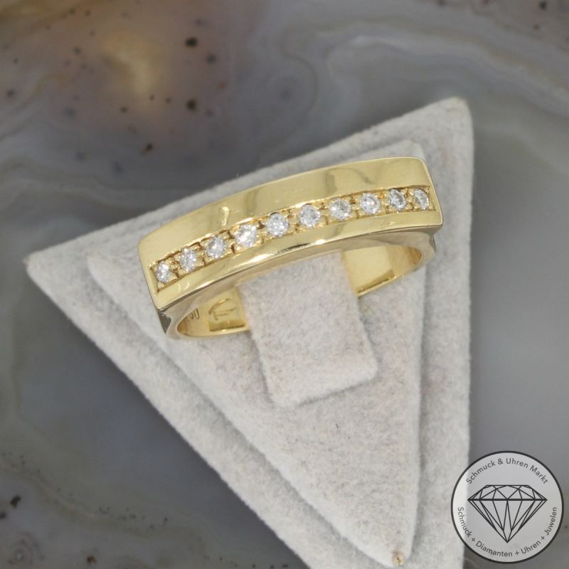 Wert 2590 € Brillant Ring in 750er 18 K Gelbgold - 106505