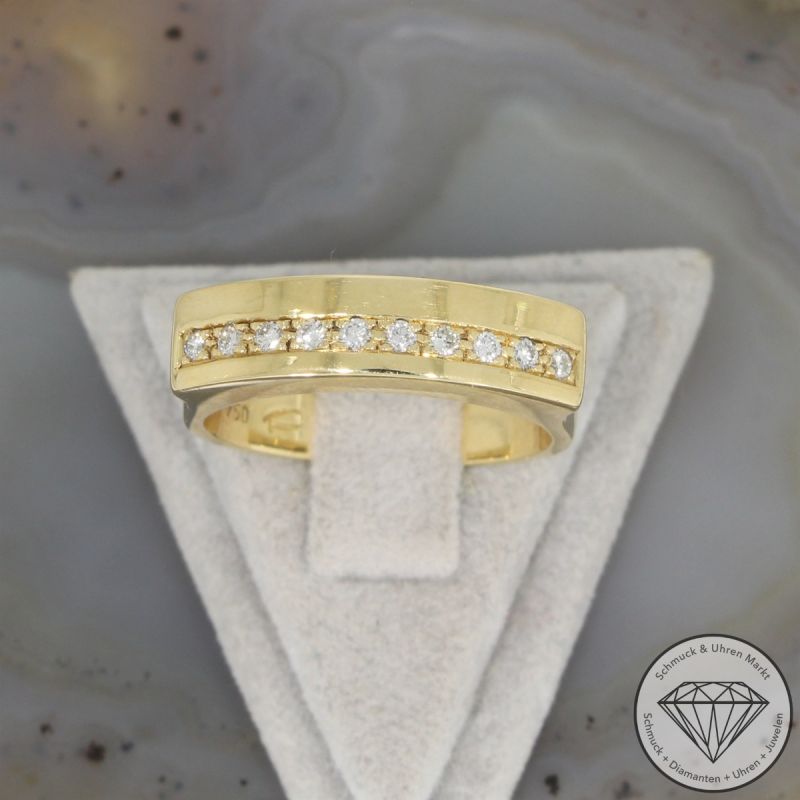 Wert 2590 € Brillant Ring in 750er 18 K Gelbgold - 106505