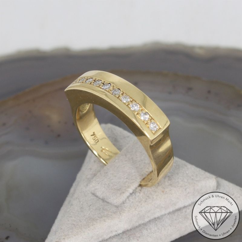 Wert 2590 € Brillant Ring in 750er 18 K Gelbgold - 106505