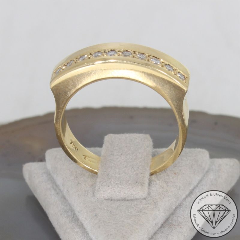 Wert 2590 € Brillant Ring in 750er 18 K Gelbgold - 106505