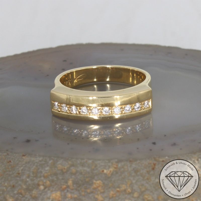 Wert 2590 € Brillant Ring in 750er 18 K Gelbgold - 106505