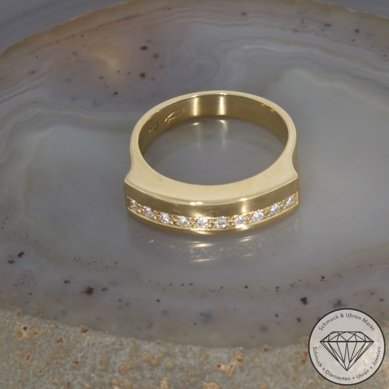 Wert 2590 € Brillant Ring in 750er 18 K Gelbgold - 106505