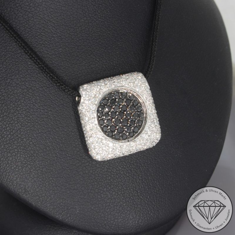 Wert 5890 € Brillant Diamant Anhänger in 750er 18 K Weißgold - 106507