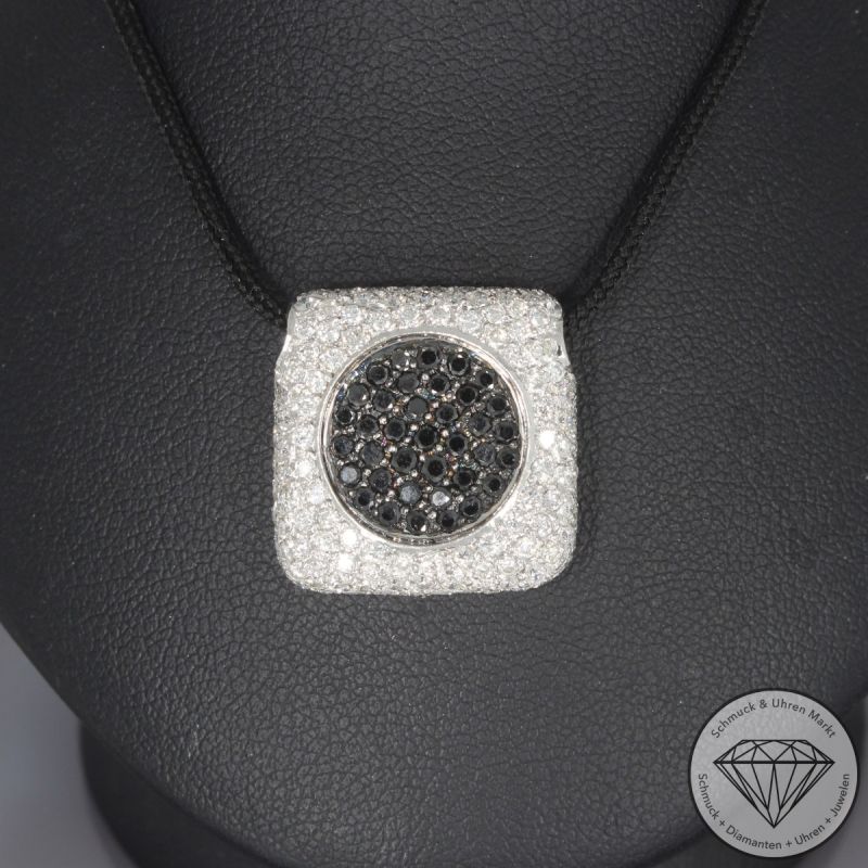 Wert 5890 € Brillant Diamant Anhänger in 750er 18 K Weißgold - 106507