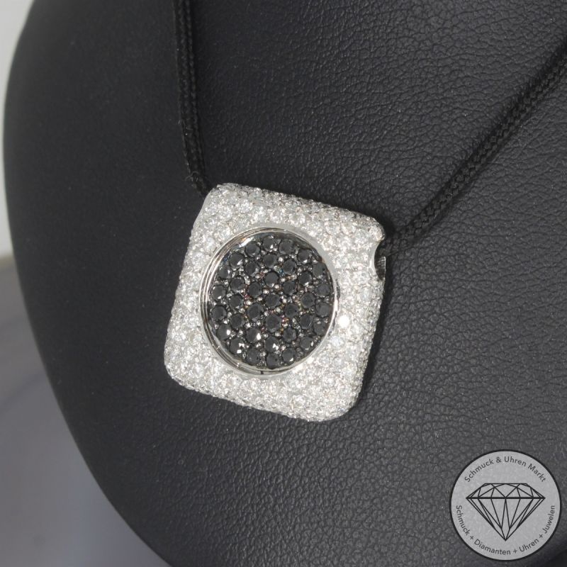 Wert 5890 € Brillant Diamant Anhänger in 750er 18 K Weißgold - 106507
