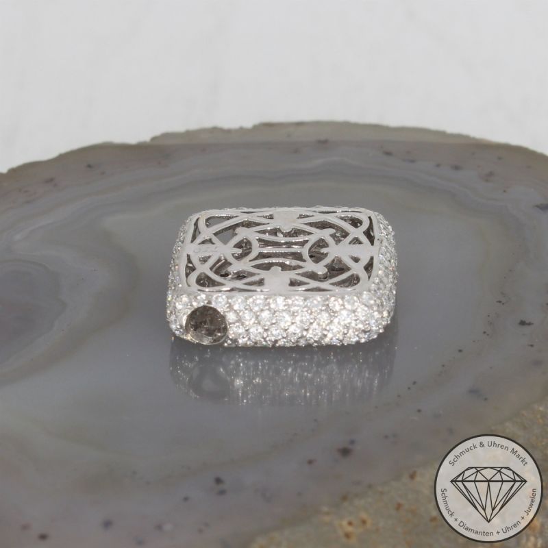 Wert 5890 € Brillant Diamant Anhänger in 750er 18 K Weißgold - 106507