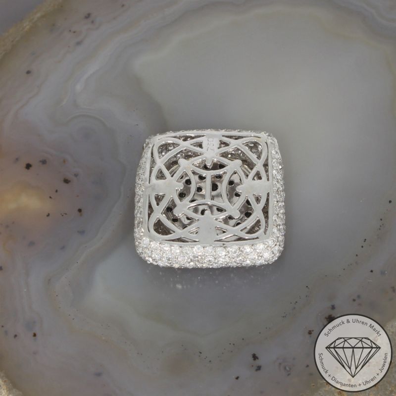 Wert 5890 € Brillant Diamant Anhänger in 750er 18 K Weißgold - 106507