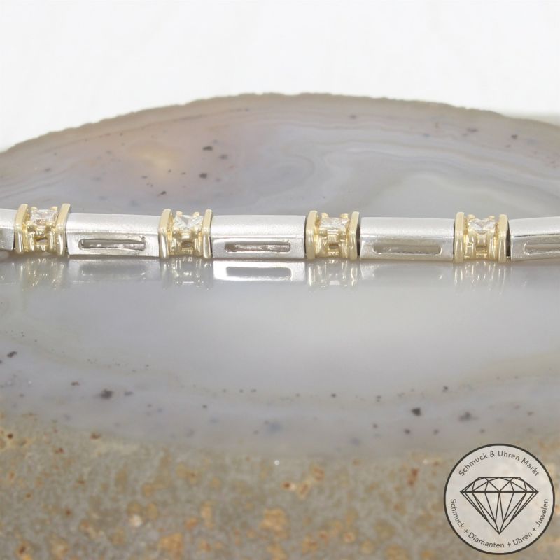 Wert 4390 € Bicolor Diamant Armband (ca. 0,70 carat) in 585er 14 K Gold - 106526