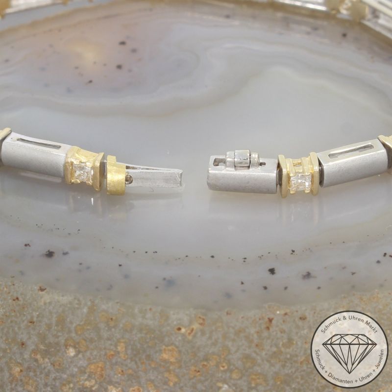 Wert 4390 € Bicolor Diamant Armband (ca. 0,70 carat) in 585er 14 K Gold - 106526