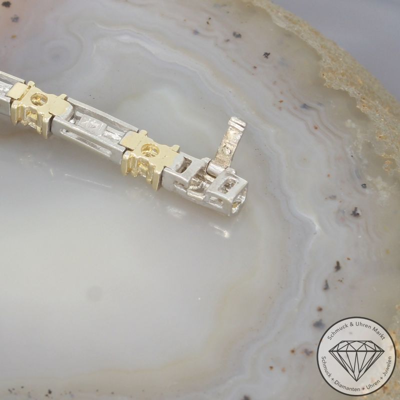 Wert 4390 € Bicolor Diamant Armband (ca. 0,70 carat) in 585er 14 K Gold - 106526