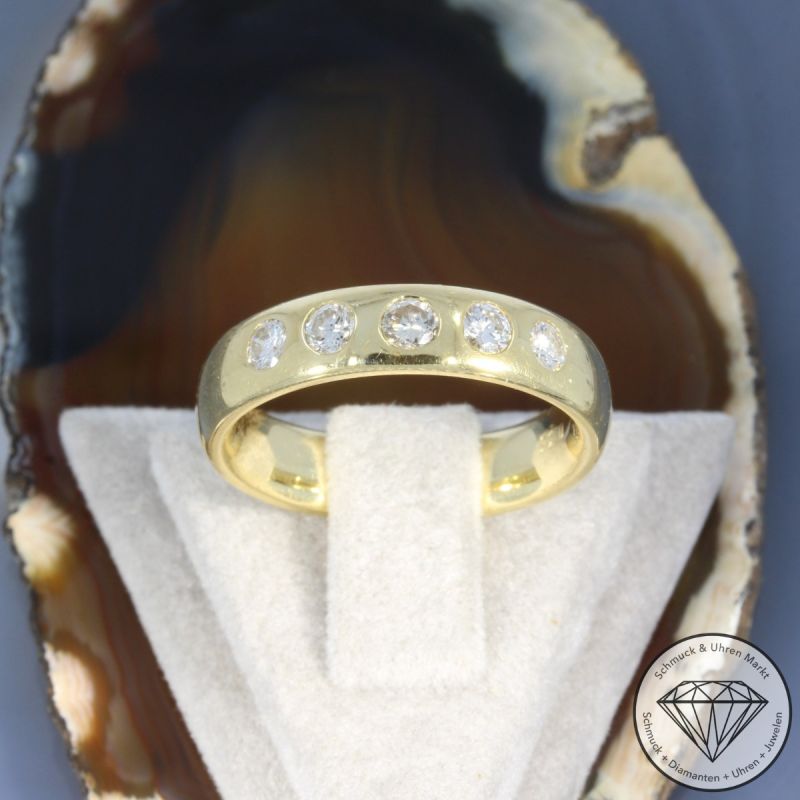 Wert 2290 € Brillant Ring in 585er 14 K Gelbgold - 106563