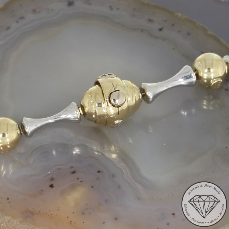 Wert 8150 € CHIMENTO Bicolor Solitär Brillant Collier in 750er 18 K Gold - 106589