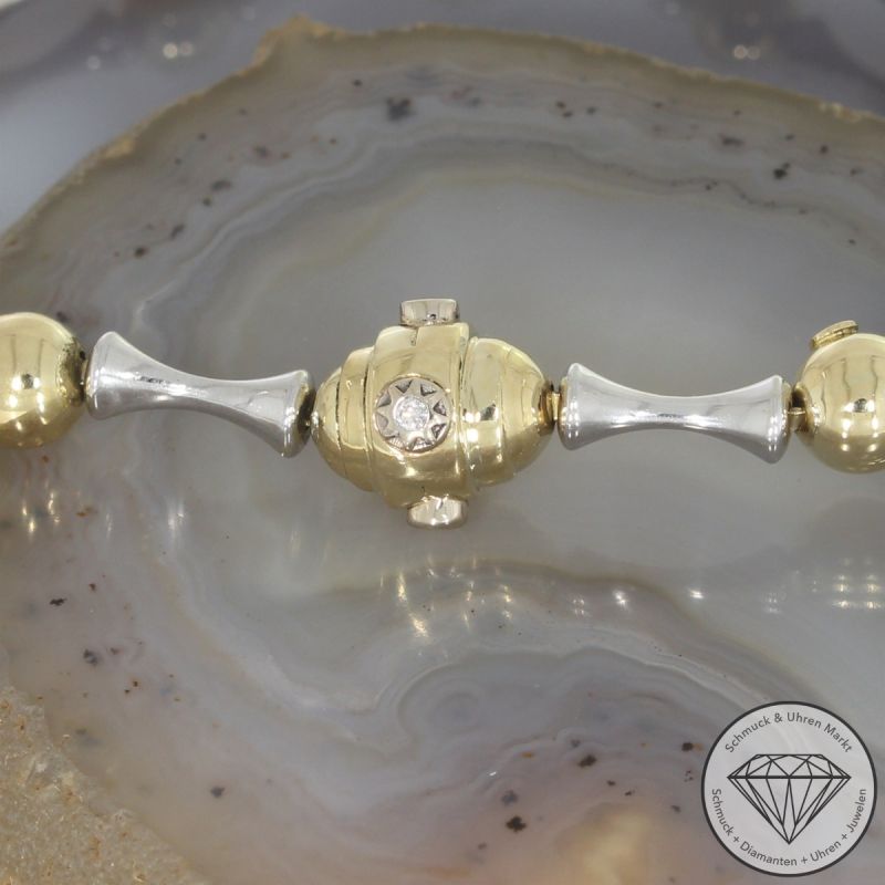 Wert 8150 € CHIMENTO Bicolor Solitär Brillant Collier in 750er 18 K Gold - 106589