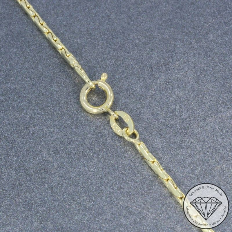 Wert 3590 € Brillant Opal Anhänger & Kette in 585er 14 K Gelbgold - 106702