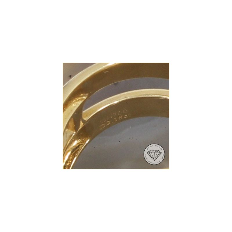 Wert 10690 € Brillant Ring Faultier in 750er 18 K Gelbgold - 107372