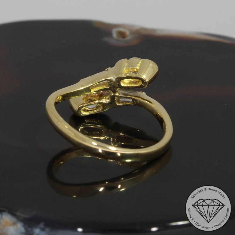 Wert 1750 € Brillant Diamant Ring in 750er 18 K Gelbgold - 91925