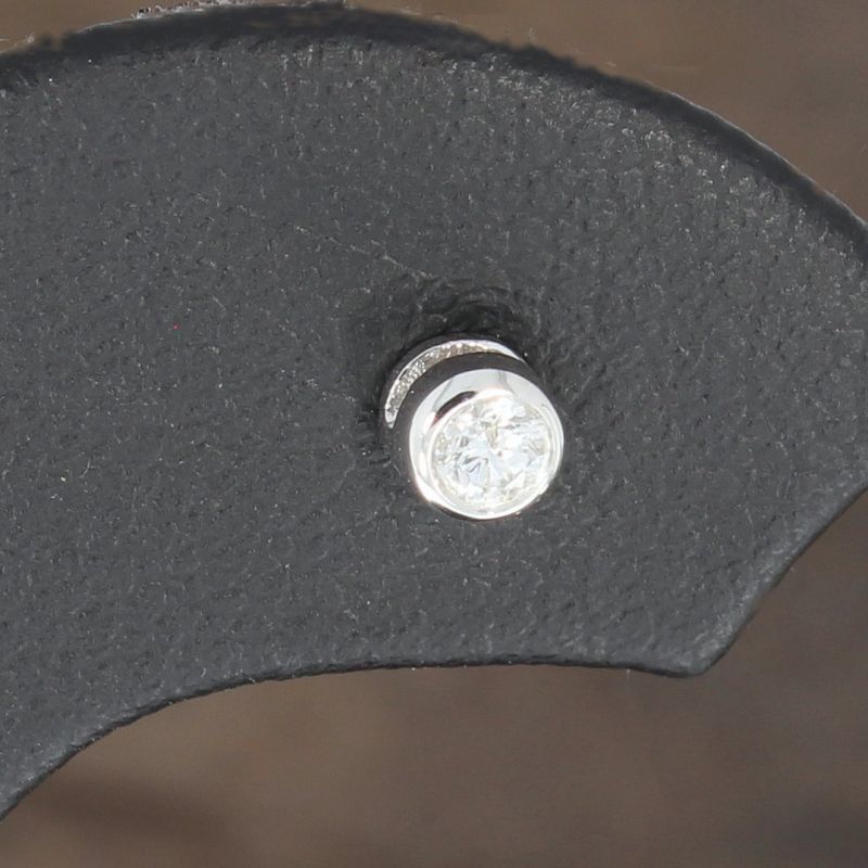 Wert 600 € Solitär Brillant Ohrstecker Ohrringe (0,10 carat) in 750er 18 K Weißgold - H195