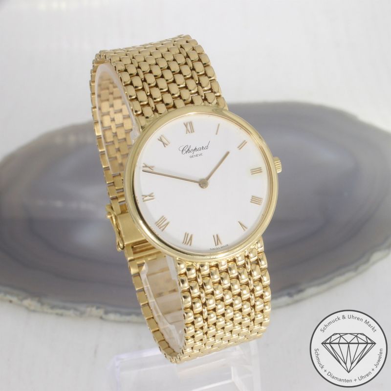 Wert 24000 € Chopard Geneve Classic 922 Handaufzug Uhr mit Box 18 Karat Gelb Gold - 98030