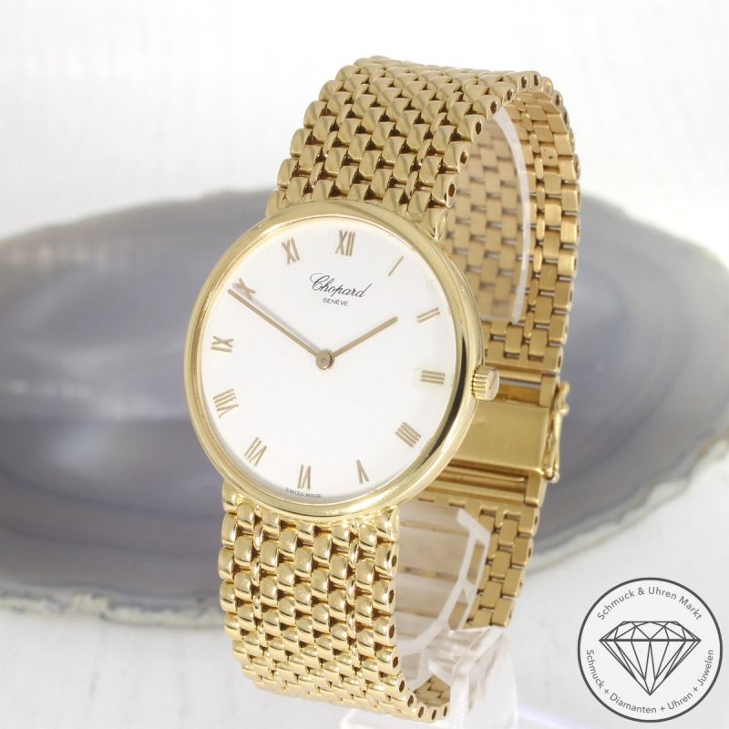 Wert 24000 € Chopard Geneve Classic 922 Handaufzug Uhr mit Box 18 Karat Gelb Gold - 98030