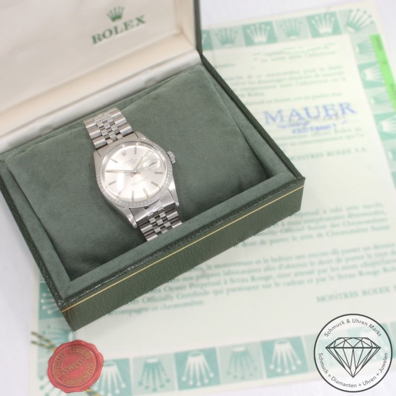Rolex Datejust 36 Automatik Uhr 16030 Full Set Edelstahl - 104208