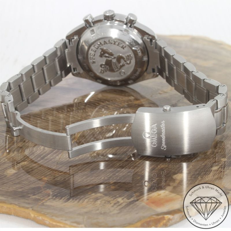 Wert 9950 € Omega Speedmaster Racing Automatik Uhr 32630405006001 Etui Papiere Stahl - 97485