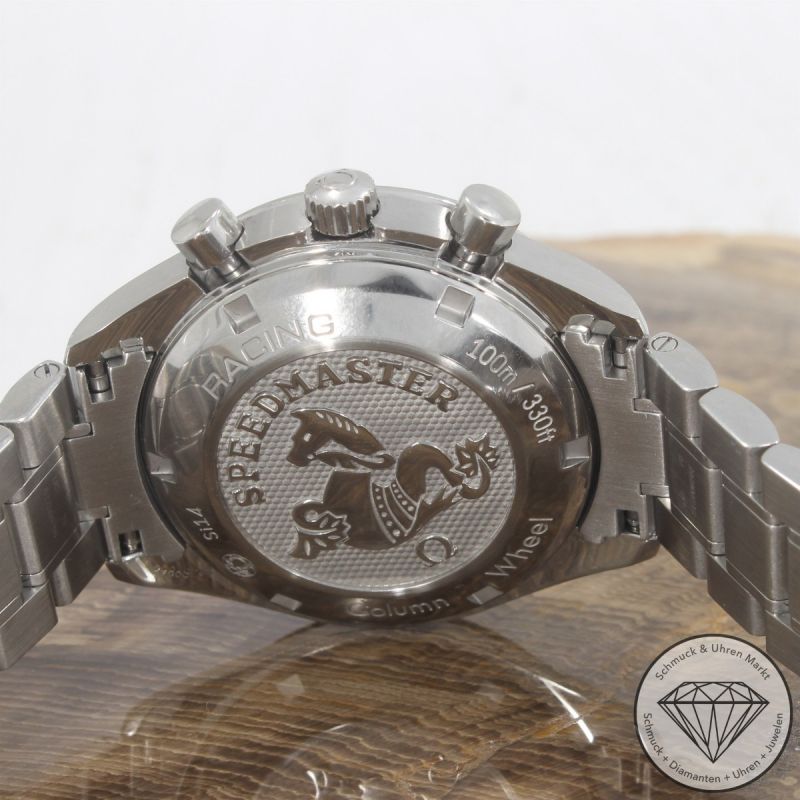 Wert 9950 € Omega Speedmaster Racing Automatik Uhr 32630405006001 Etui Papiere Stahl - 97485