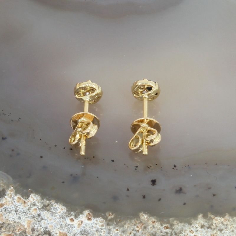  Wert 640 € Brillant Ohrstecker Ohrringe (0,20 carat) in 750er 18 K Gelbgold - H82