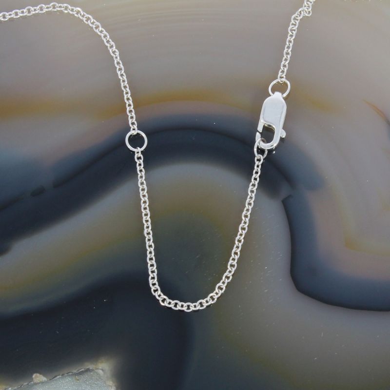 Wert 1990 € Brillant Collier mit Anhänger (0,45 carat) in 585er 14 K Weißgold Länge 40,5 + 45,5 cm - H549