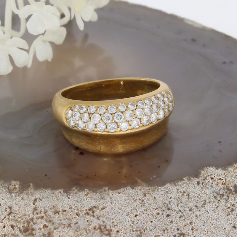 Wert 2900 € Brillant Ring (0,90 carat) in 750er 18 K Gelbgold - 66141
