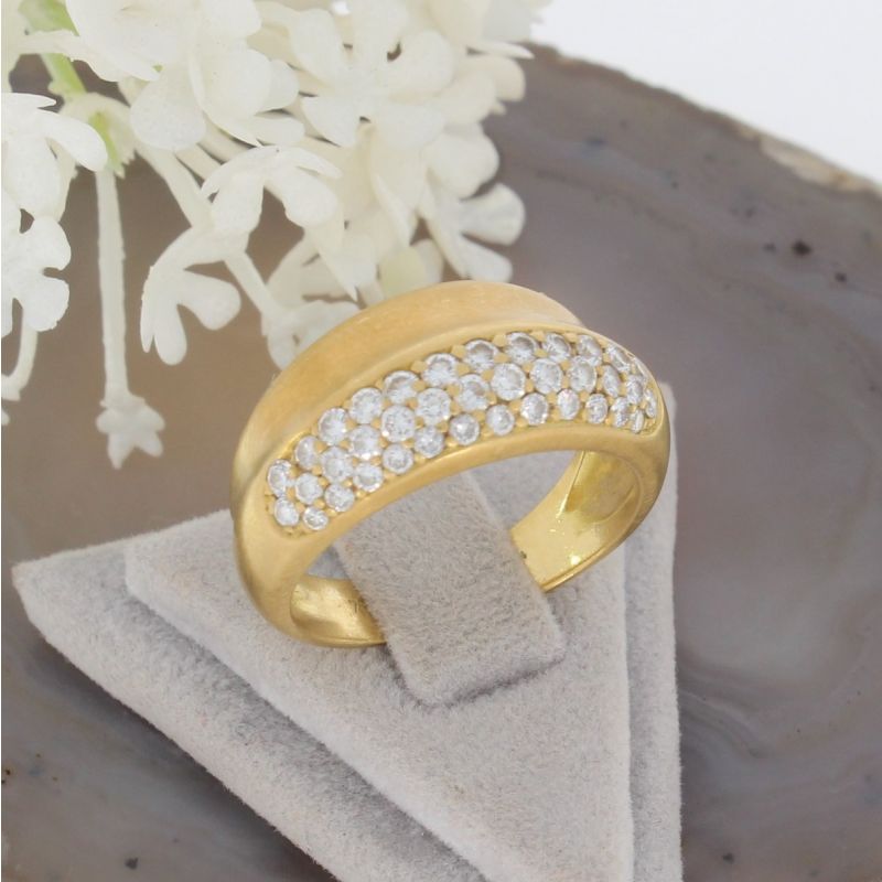 Wert 2900 € Brillant Ring (0,90 carat) in 750er 18 K Gelbgold - 66141