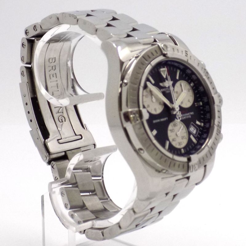 Breitling Colt Chronograph Quarz Uhr A73380 Full Set Edelstahl  - 66243