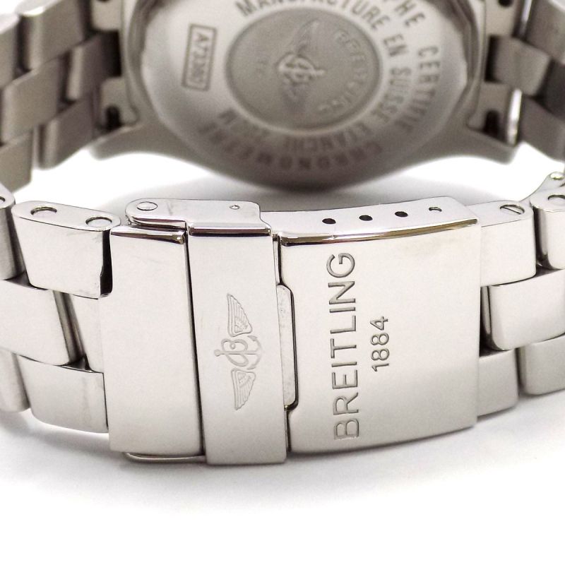 Breitling Colt Chronograph Quarz Uhr A73380 Full Set Edelstahl  - 66243