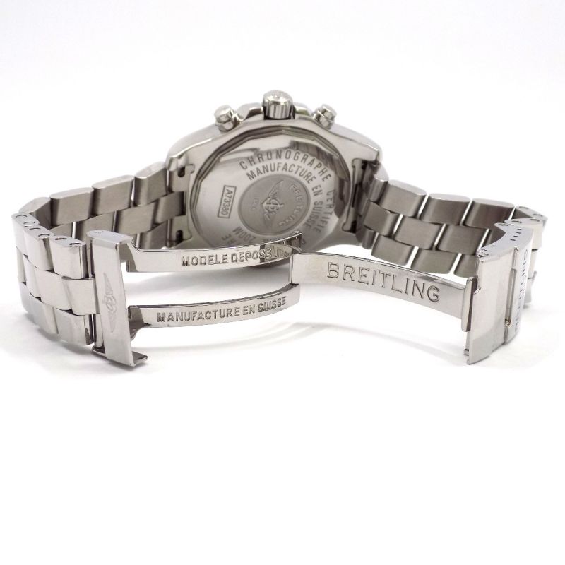 Breitling Colt Chronograph Quarz Uhr A73380 Full Set Edelstahl  - 66243