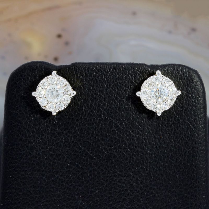 Wert 1410 € Brillant Ohrringe (0,40 carat) in 750er 18 K Gelbgold - H51