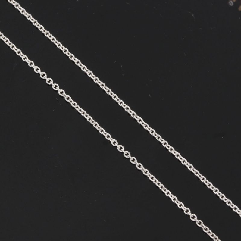 Sale! Wert 1380 € Brillant Anhänger Herz mit Kette in 585er 14 K Weißgold Länge 41,5 + 45,0 cm - H563
