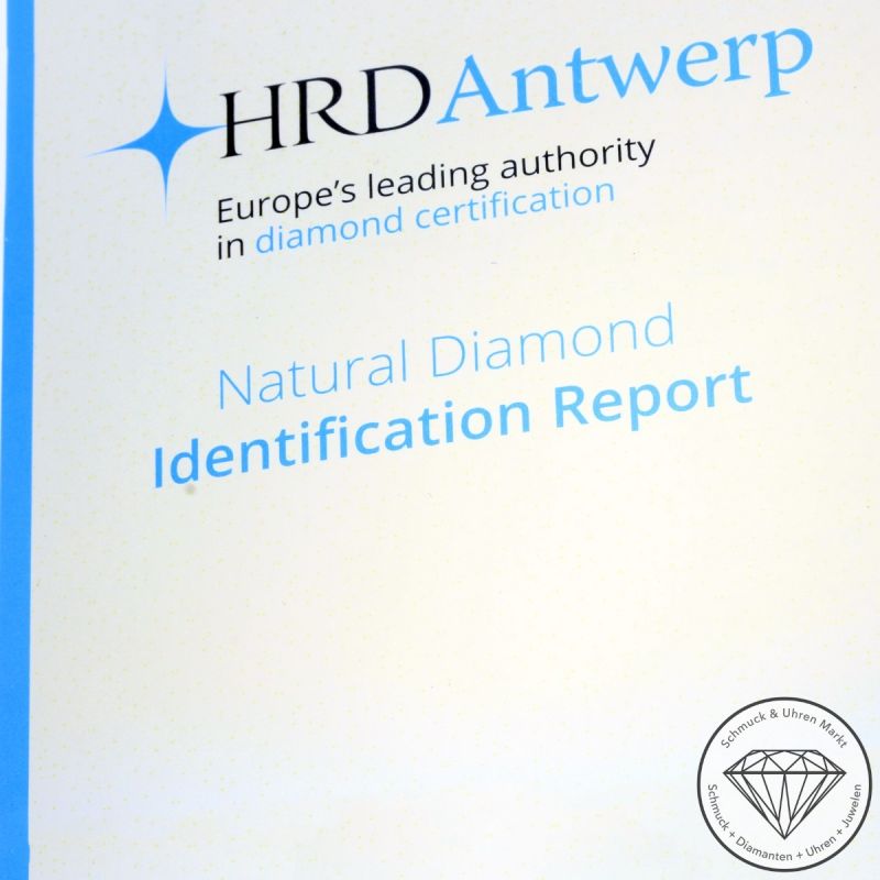 Wert 3990 € Solitär Brillant Anhänger mit Kette (0,63 carat) in 585er 14 K Gelbgold HRD - 105571