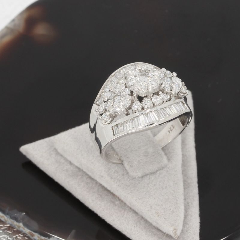 Wert 4950 € Brillant Diamant Ring 585er 14 K Weißgold - 69110