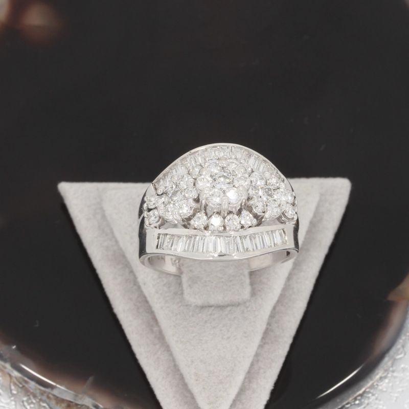 Wert 4950 € Brillant Diamant Ring 585er 14 K Weißgold - 69110