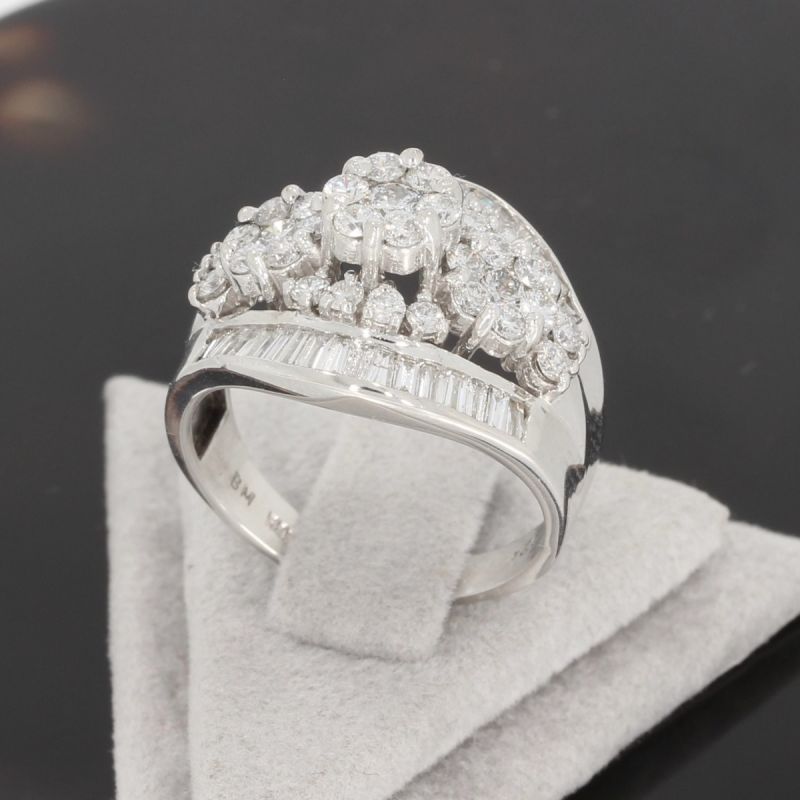 Wert 4950 € Brillant Diamant Ring 585er 14 K Weißgold - 69110