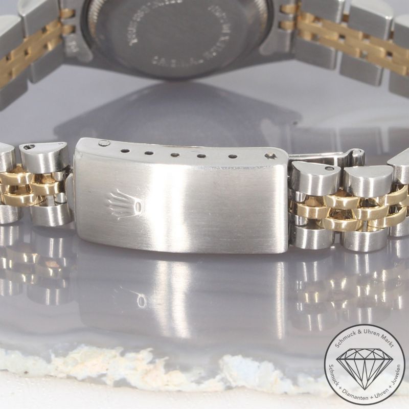 Rolex Datejust Lady Automatik Uhr 69173 seltenes Zifferblatt Edelstahl 18 Karat Gelbgold - 101259