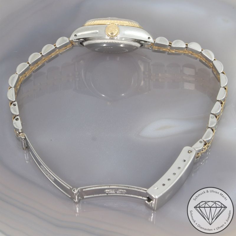Rolex Datejust Lady Automatik Uhr 69173 seltenes Zifferblatt Edelstahl 18 Karat Gelbgold - 101259