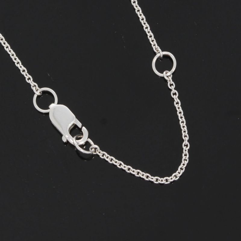 Sale! Wert 1380 € Brillant Anhänger Herz mit Kette in 585er 14 K Weißgold Länge 41,5 + 45,0 cm - H563