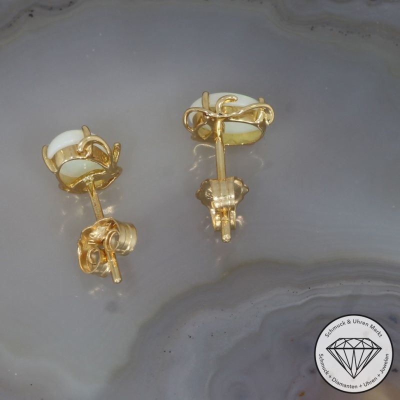 Wert 500 € Opal Ohrringe in 750er 18 K Gelbgold - 74897