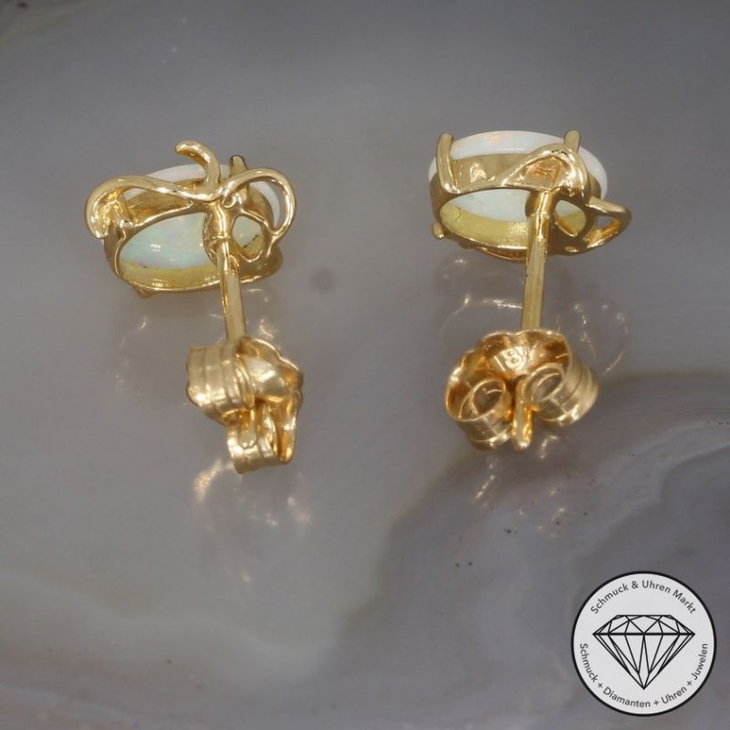 Wert 500 € Opal Ohrringe in 750er 18 K Gelbgold - 74915