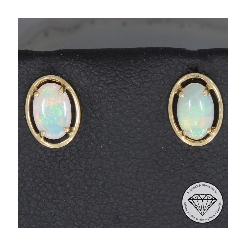 Wert 480 € Opal Ohrringe in 750er 18 K Gelbgold - 74923
