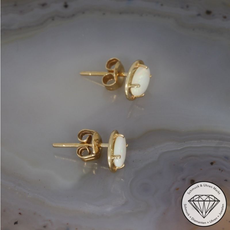 Wert 480 € Opal Ohrringe in 750er 18 K Gelbgold - 74923