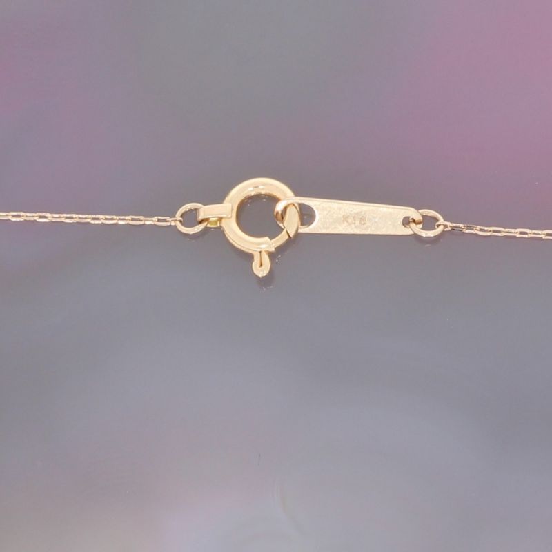 Wert 690 € Solitär Brillant Kette (0,10 carat) in 750er 18 K Rosegold - H961
