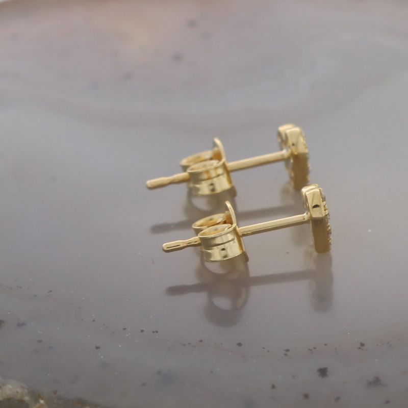 Wert 1150 € Brillant Herz Ohrringe (0,20 carat) in 750er 18 K Gelbgold - H923